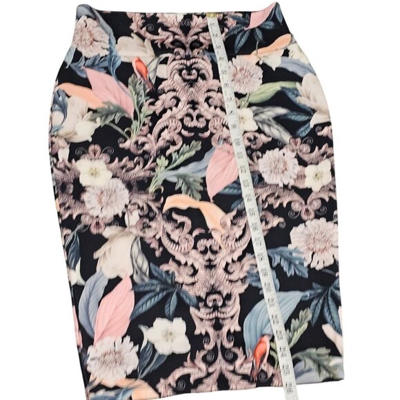 Floral Patterned Pencil Skirt By Thalia Sodi M/M - Picture 9 of 11